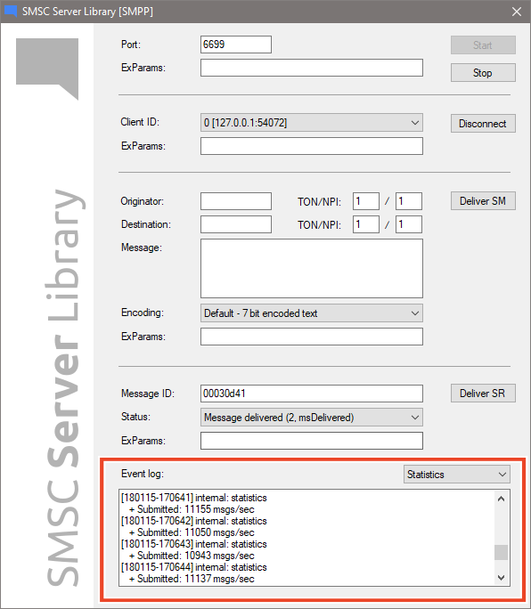 Asynchronous performance screenshot